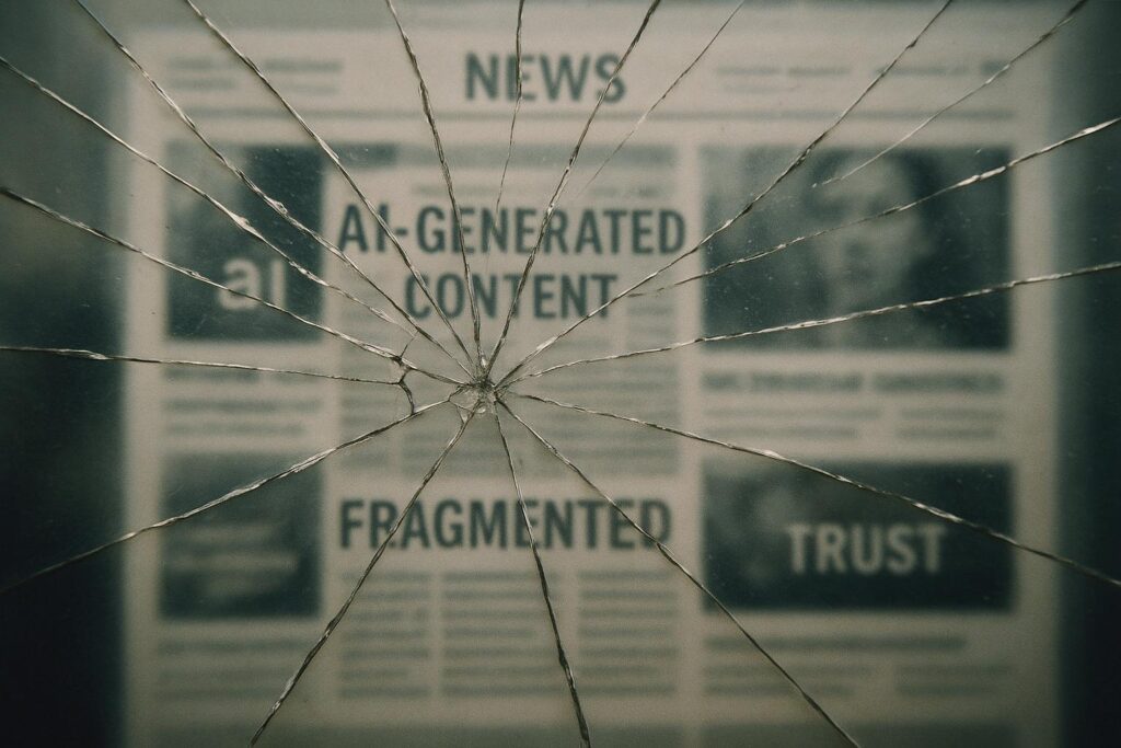 Public embrace of generative AI in news doubles